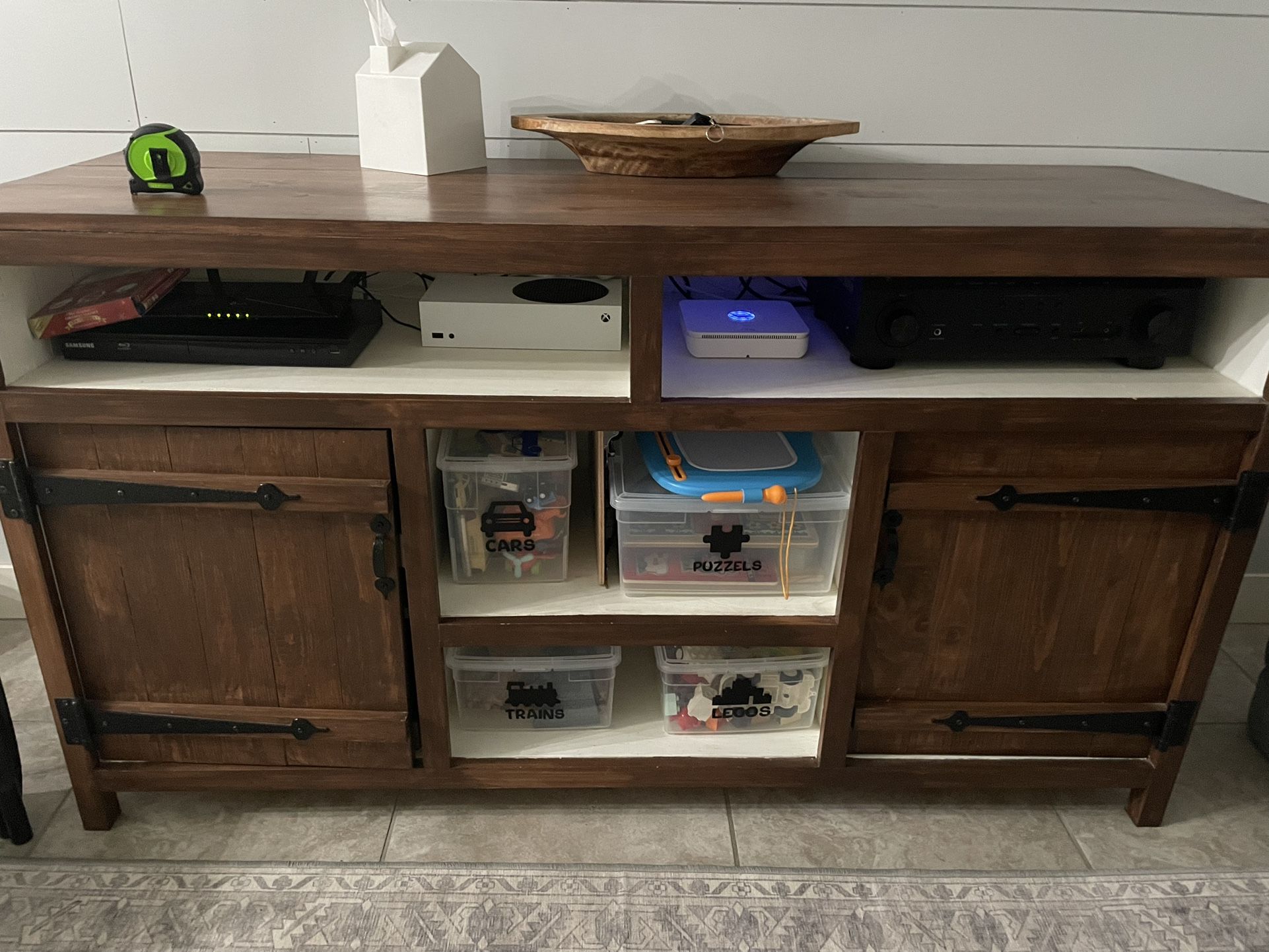 Industrial Farmhouse Media Console