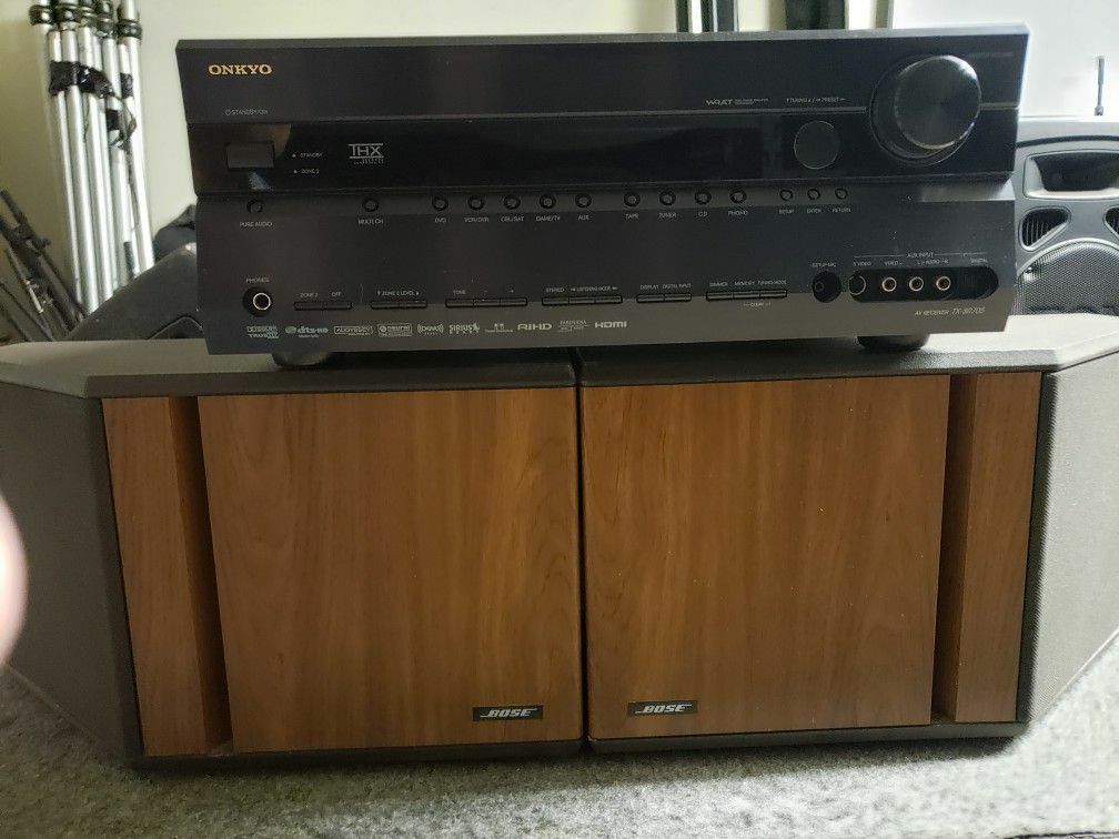 Onkyo THX Stereo Receiver and Bose Speakers