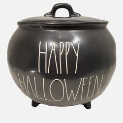 Rae Dunn HAPPY HALLOWEEN Large Cauldron 