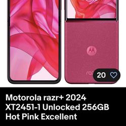 Unlocked Motorola Razr Plus 2024 (magenta)