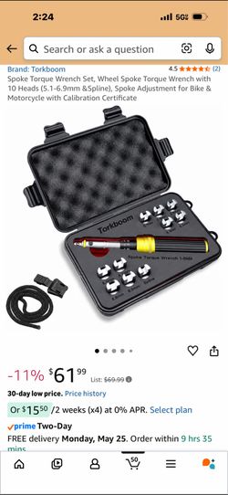 New spoke torque wrench set