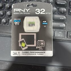 Pny Turbo Performance 32gb U3 High Speed Microsdhc Class 10 Flash