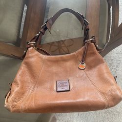 Dooney & Bourke Pebbled Leather Hobo Bag – Brown