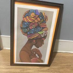 African Queen Portrait Home Decor piece