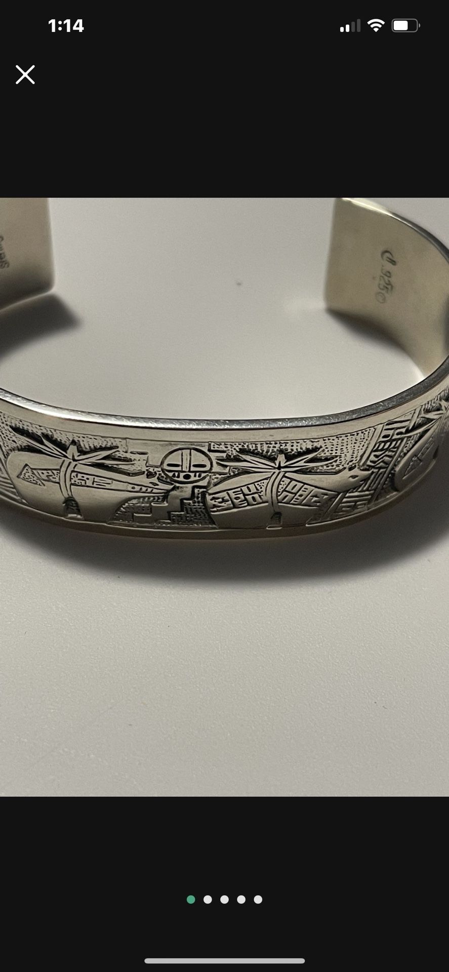 Robert Tenorio Collection Bear Silver Cuff