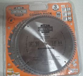 CMT Contractor Tools 3 Pack 10 Inch Saw Blades