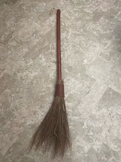 Witches is broom and hat