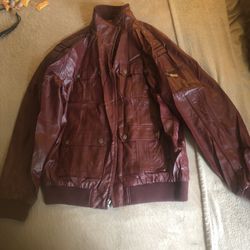 Never Wear Leather Jacket Sz 2x