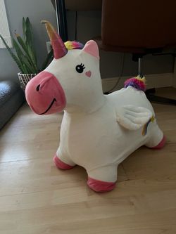 Bouncy Pals Unicorn Ride On Toy