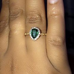 Emerald 14K Gold Ring