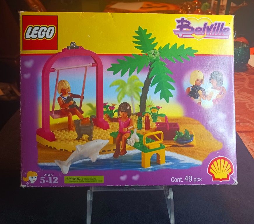 Vintage LEGO #2555 Belville Swing Paradisa Lifeguard Shell Oil PROMOTIONAL SET 