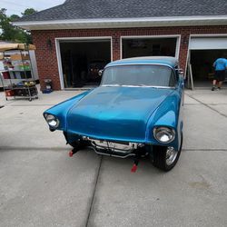 Partially restored 56 Chevy 2 Door  nomad wagon with blueprinted  engine.