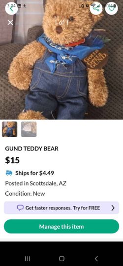 Original Gund  teddy bear