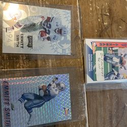 Dallas Cowboy Pacific Football Cards 19 Pc Set +2 Emmitt Smith Foil Cards