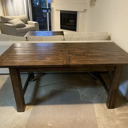 World Market Solid Wood Extendable Dining Table - 65% Off New