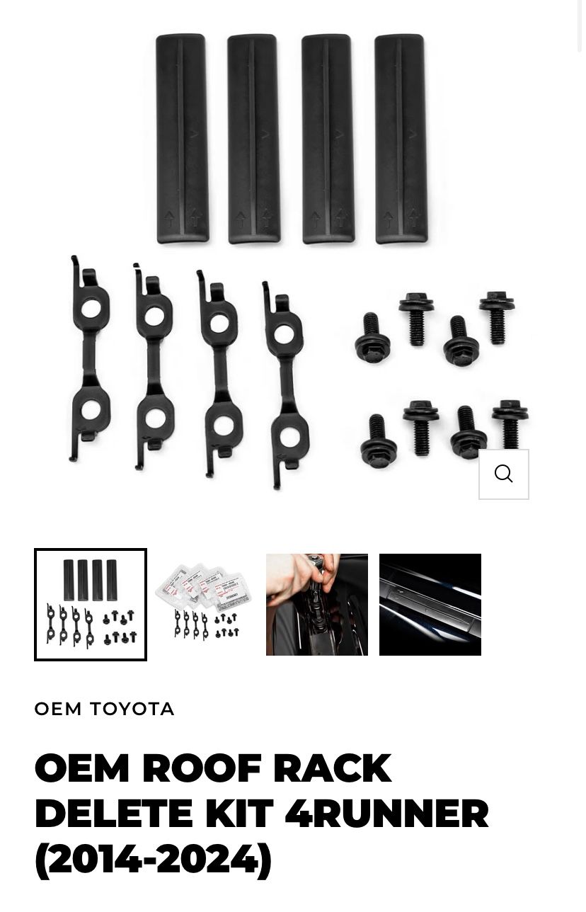 5th Gen 4runner OEM Roof Rack Delete Kit