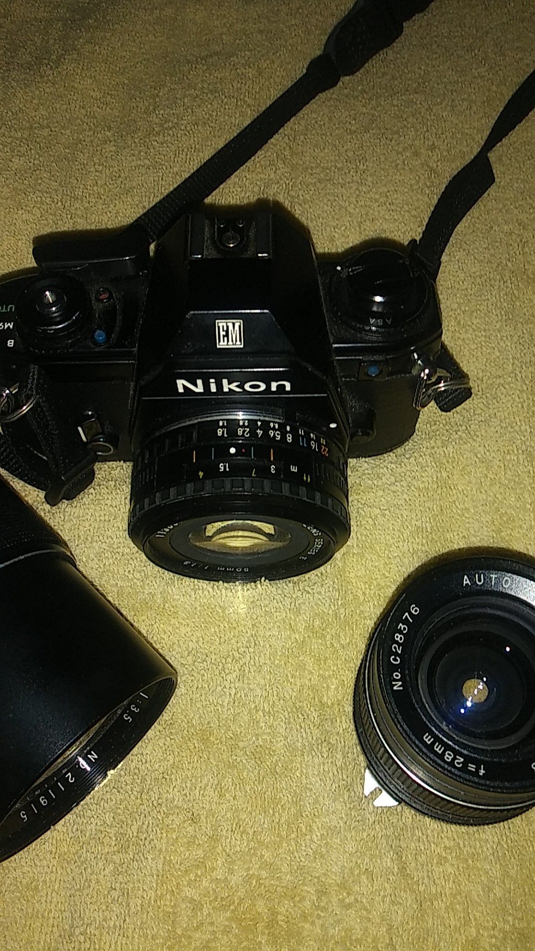 Nikon camera with all 3 lenses