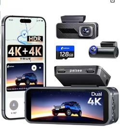 New front and rear dash cam - 1080p 128gb memory