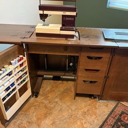 Pfaff sewing machine and cabinet