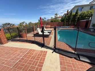 No Holes Pool Fence – 36ft, 4ft Height, Black + Gate