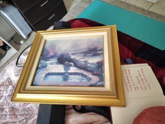 Thomas Kinkade Painting Autumn Gate