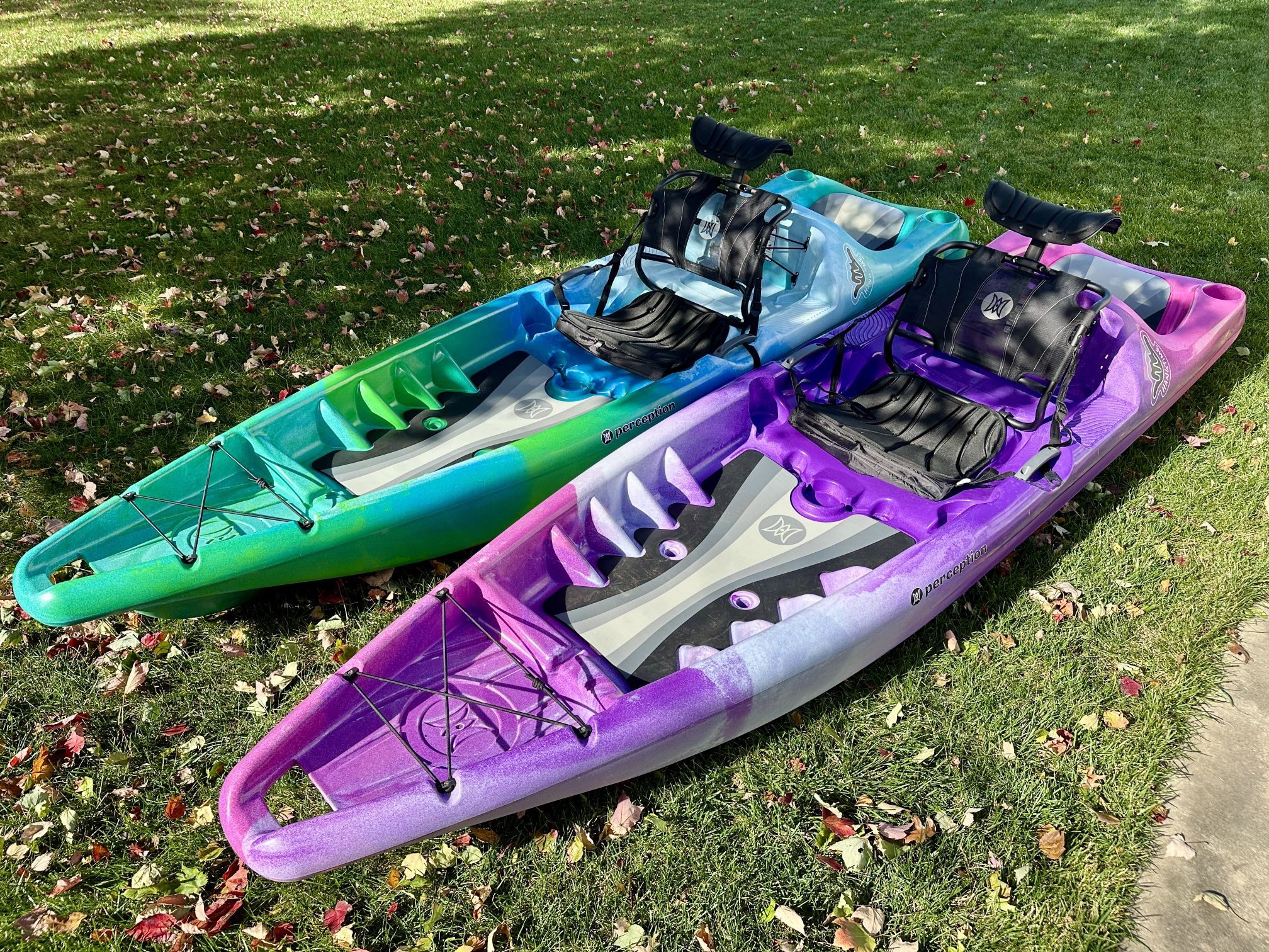Two Perception 10’9 Hangtime Kayaks
