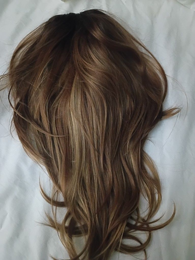 100% Human Hair Brownish Blondish Wig