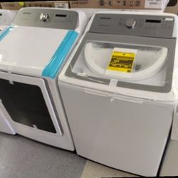 SAMSUNG TOP LOAD WASHER AND DRYER OPEN BOX ITEM