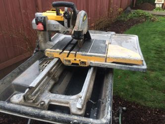 Dewalt tile saw