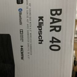 Offers- Reduced Brand New Klipsch Bar 40 With Subwoofer In Sealed Box On Sale