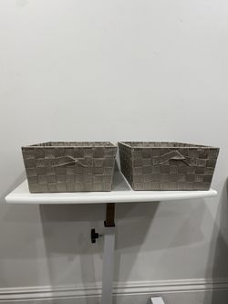 2 brand new storage baskets