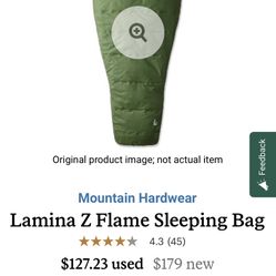 Mountain Hardware Sleeping Bag. 
