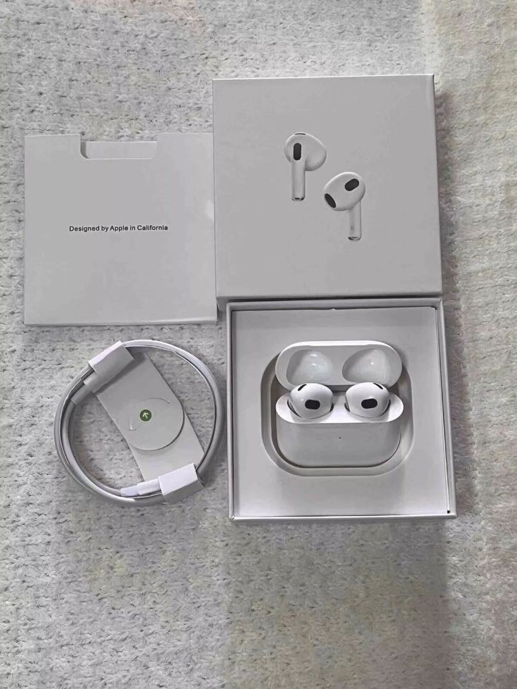 Αpplе Αirpоds 3rd Gen Bluetooth Headsets Earbud & Wireless Charger Cable US SHIP