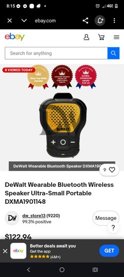 dewalt bluetoot speaker