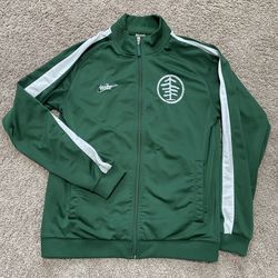 Vintage Nike Adult Track Jacket Large Green Oregon Team of Champions TOC Mens