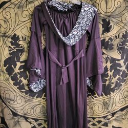 Hooded Skull Robe Dress Childs Large Costume