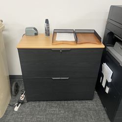 Lateral Filing Cabinet / Filing Cabinet With Wood Top 
