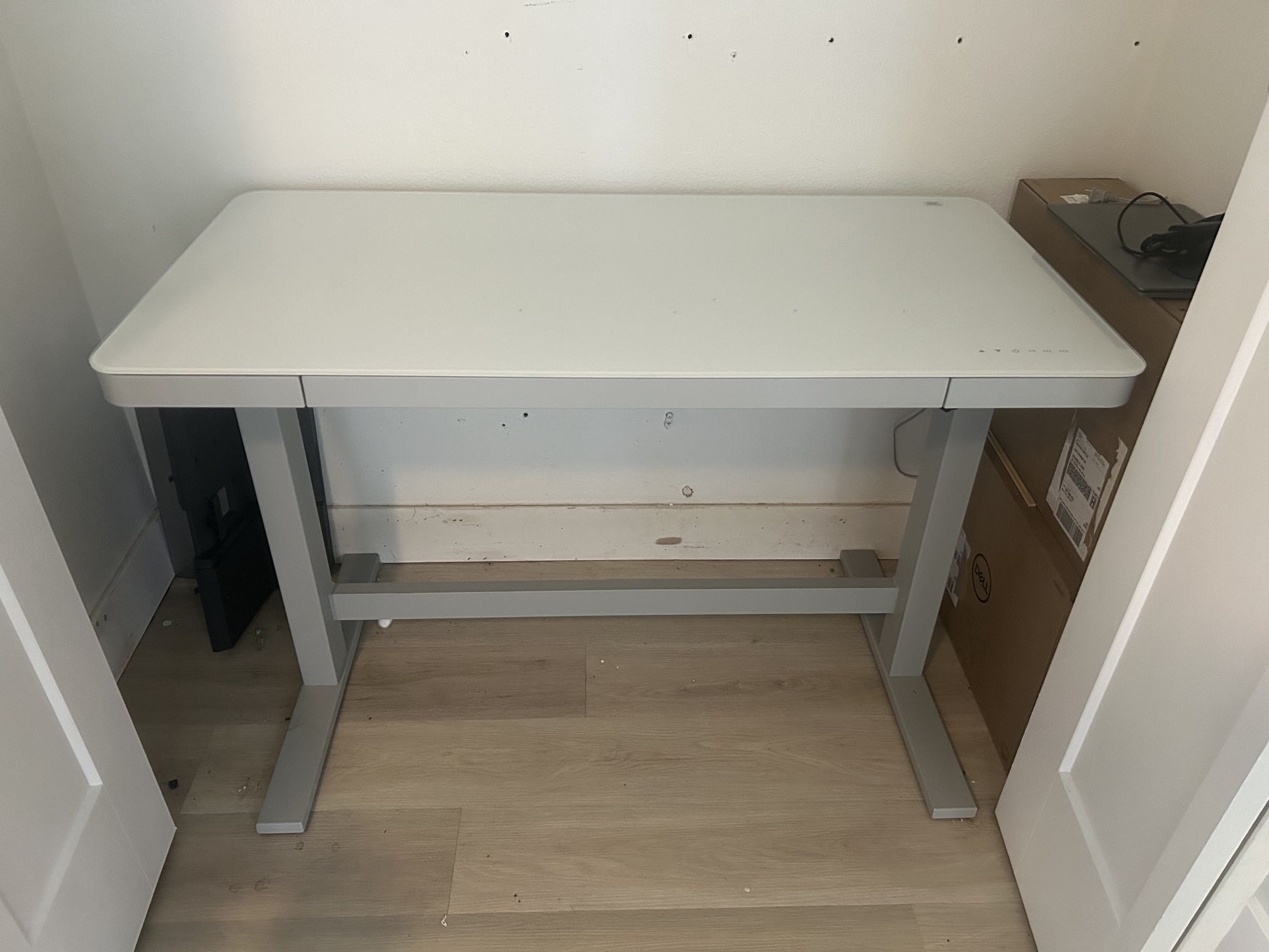Sit To Stand Desk Glass Top