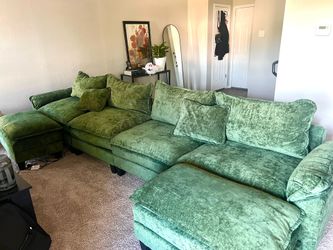 Green Adonia 154" Oversized U Shaped Sectional Sofa