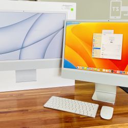 Apple Imac 24” Retina M1 Open Box New - Wireless mouse and keyboard Apple Care + till July 2024 accidental damage included
