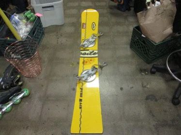 Used Coiler Pure Race 180cm Snowboard With Catek Bindings (Read Description)