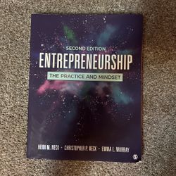 Entrepreneurship “The Practice and Mindset” Textbook 