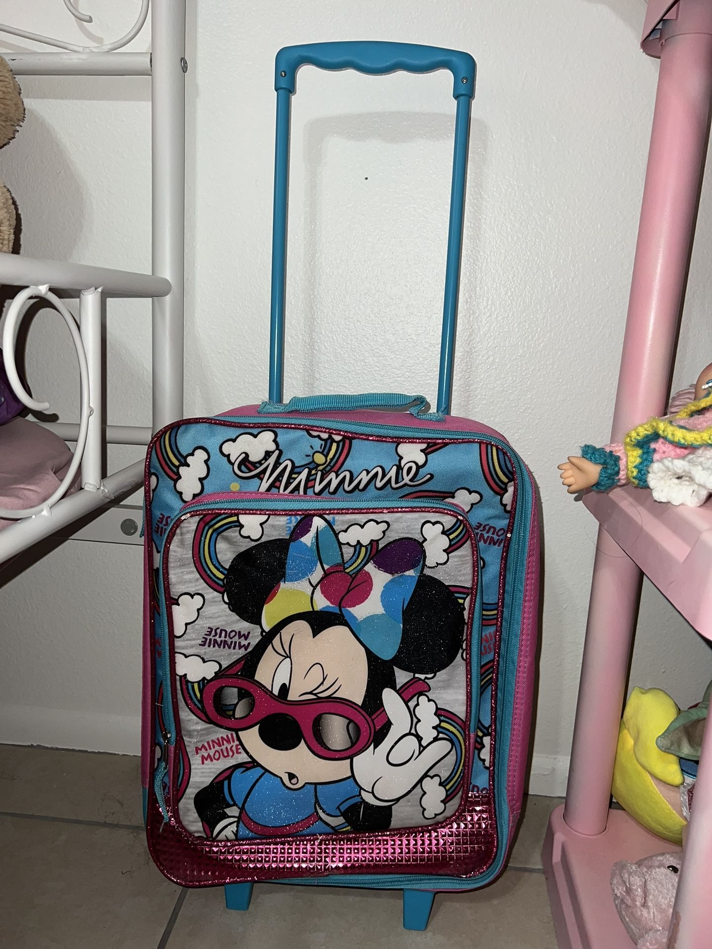 Minnie Carry On Suitcase With Wheels $15
