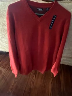 izod lacoste v neck  Long Sleeve sweater  -New