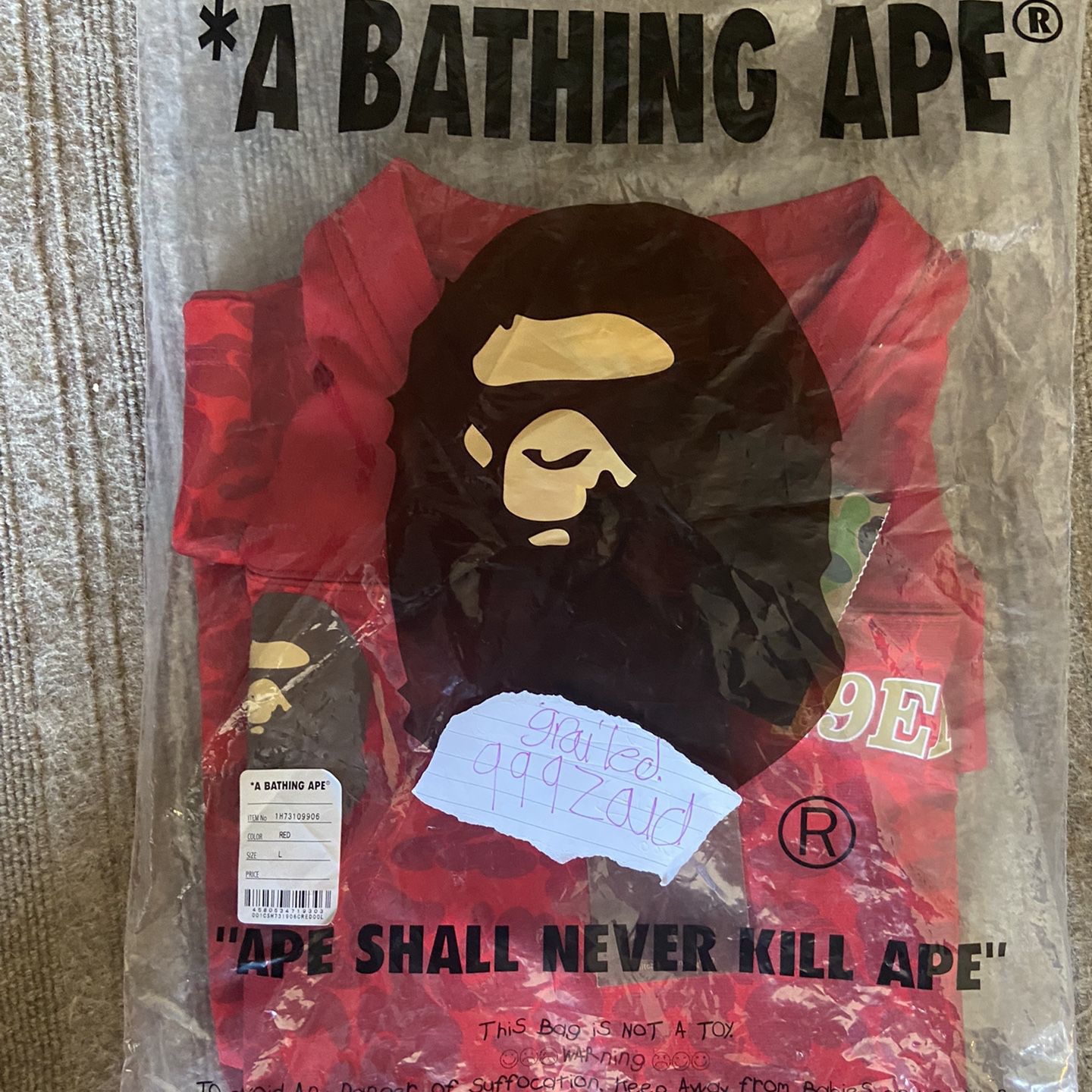 Bape 49ers Jersey for Sale in Anaheim, CA - OfferUp