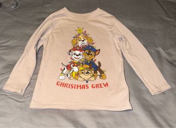 Paw patrol long sleeve graphic Christmas t-shirt size 4T