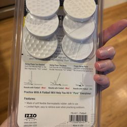 IZZO Flatball Golf Swing Training Aid - 6 Pack