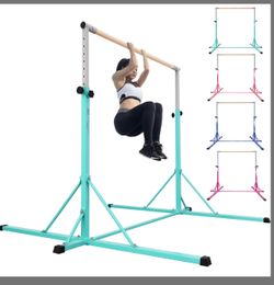 Description Details Features Bid History FC FUNCHEER Gymnastics Horizontal Bar, 6ft, Teal, 500 LBS Weight Limit