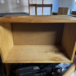 (2) Solid Wood Record Crates for 12" Vinyl LPs **  23"W x 13"H x 11"D