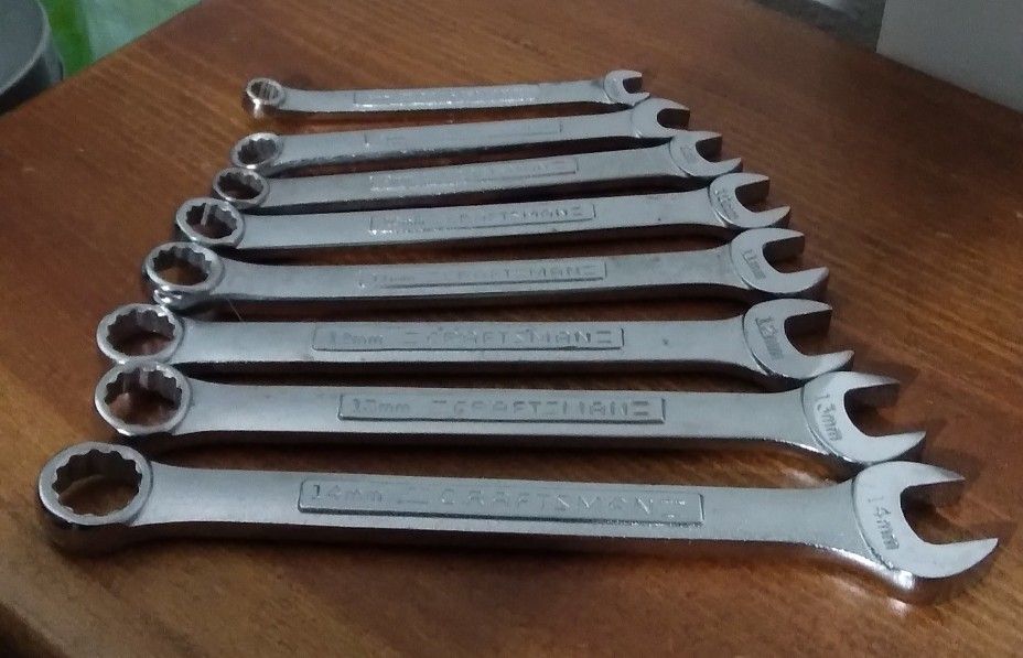 Craftsman 8 Piece Metric Wrench Set
